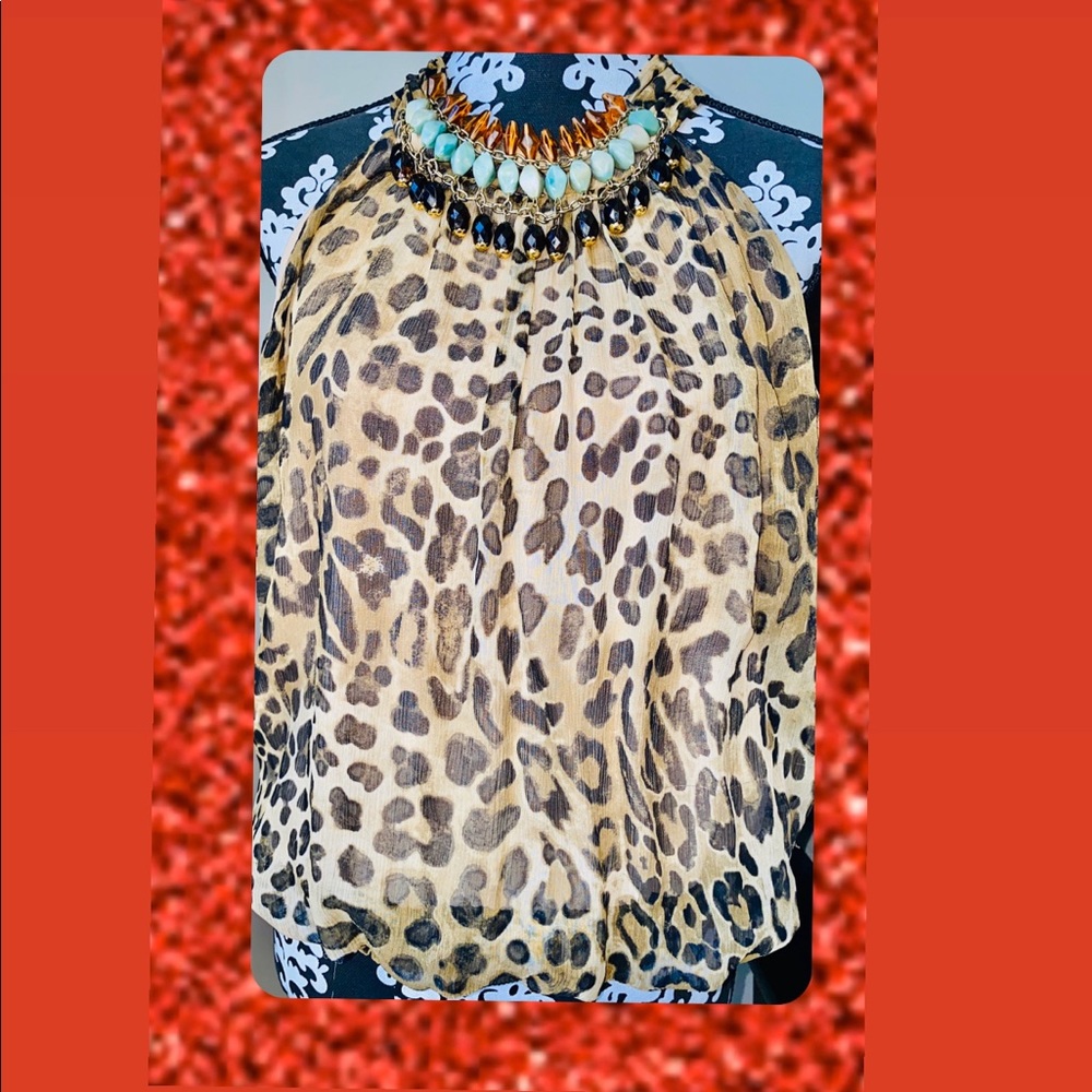 Beaded sleeveless top